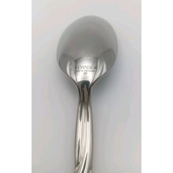 Dansk Aalto Dinner Spoon 18/10 Stainless Glossy Flatware Vietnam NOS - Picture 3 of 4